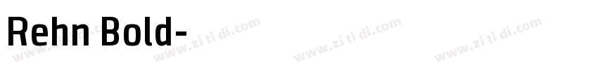Rehn Bold字体转换
